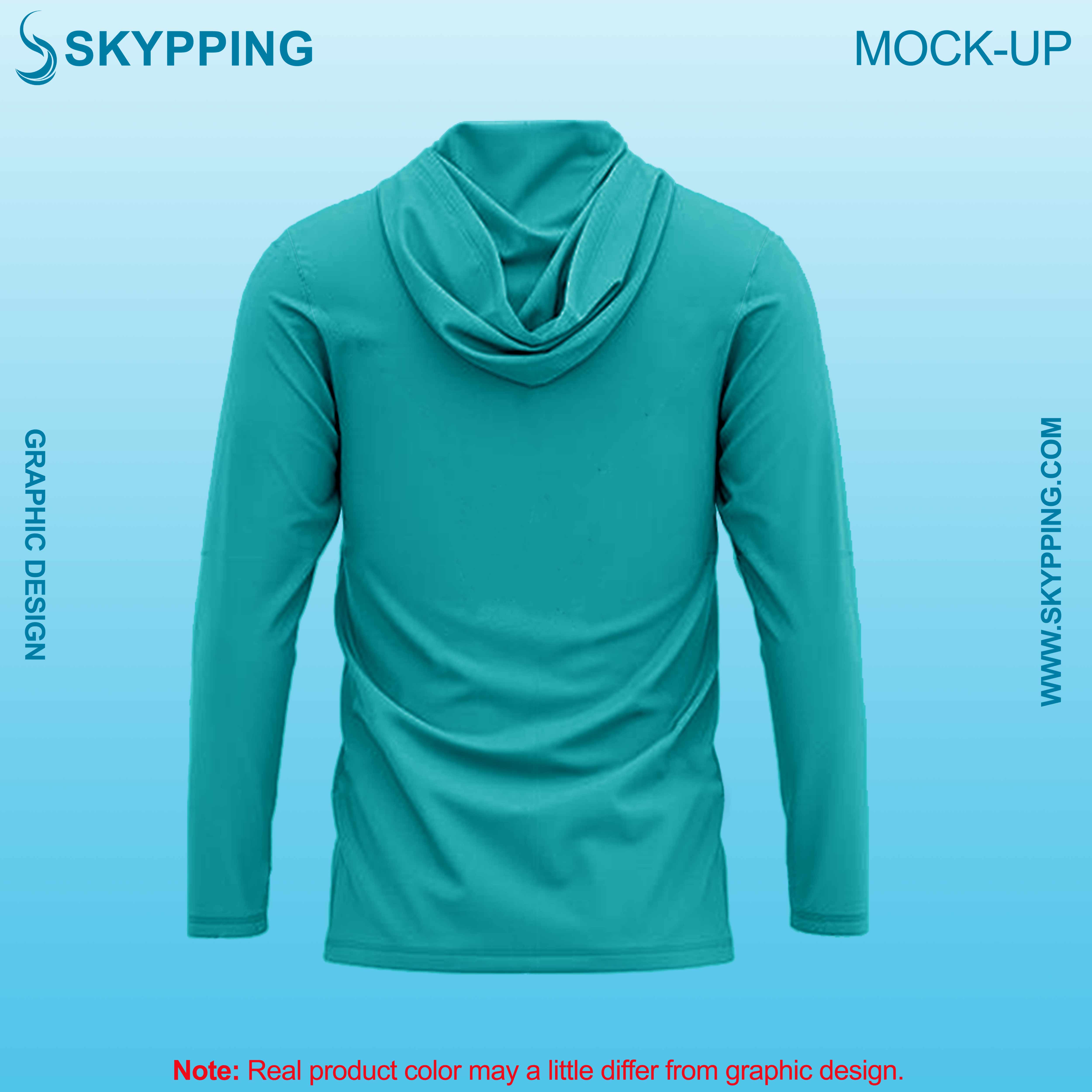 Hooded Long sleeve set-in style round neck t-shirts for men